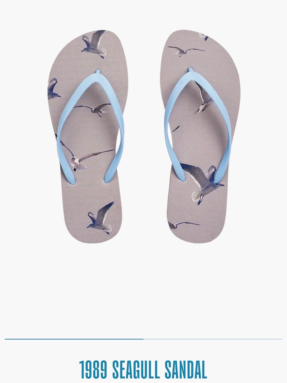 Taylor Swift Flip Flops - Light Blue Straps, Taupe Footbed